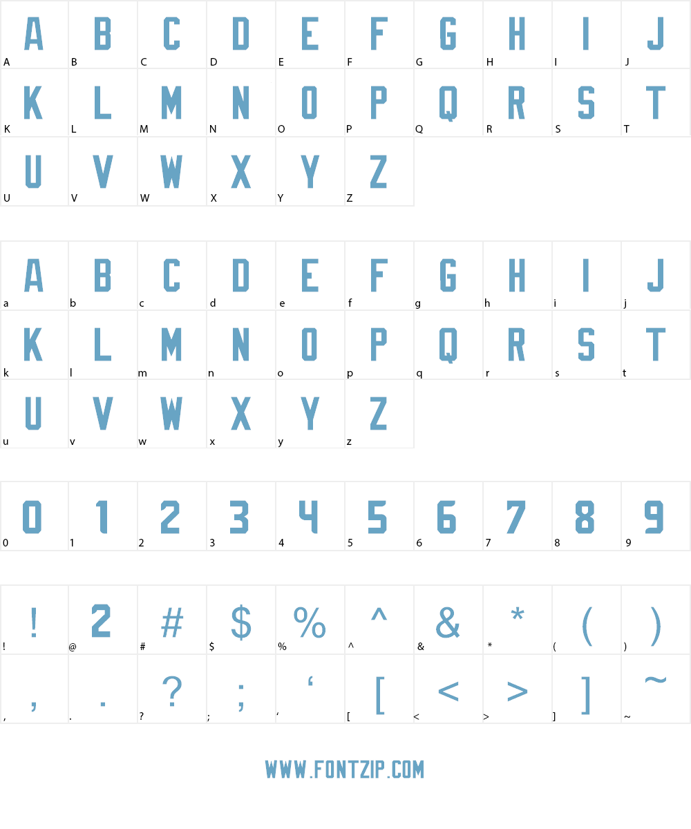 NFL Seattle Seahawks Flat Font Character